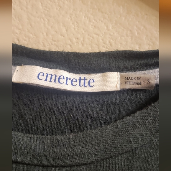 Women's Dark Green Tie-Front Top - Picture 3 of 3